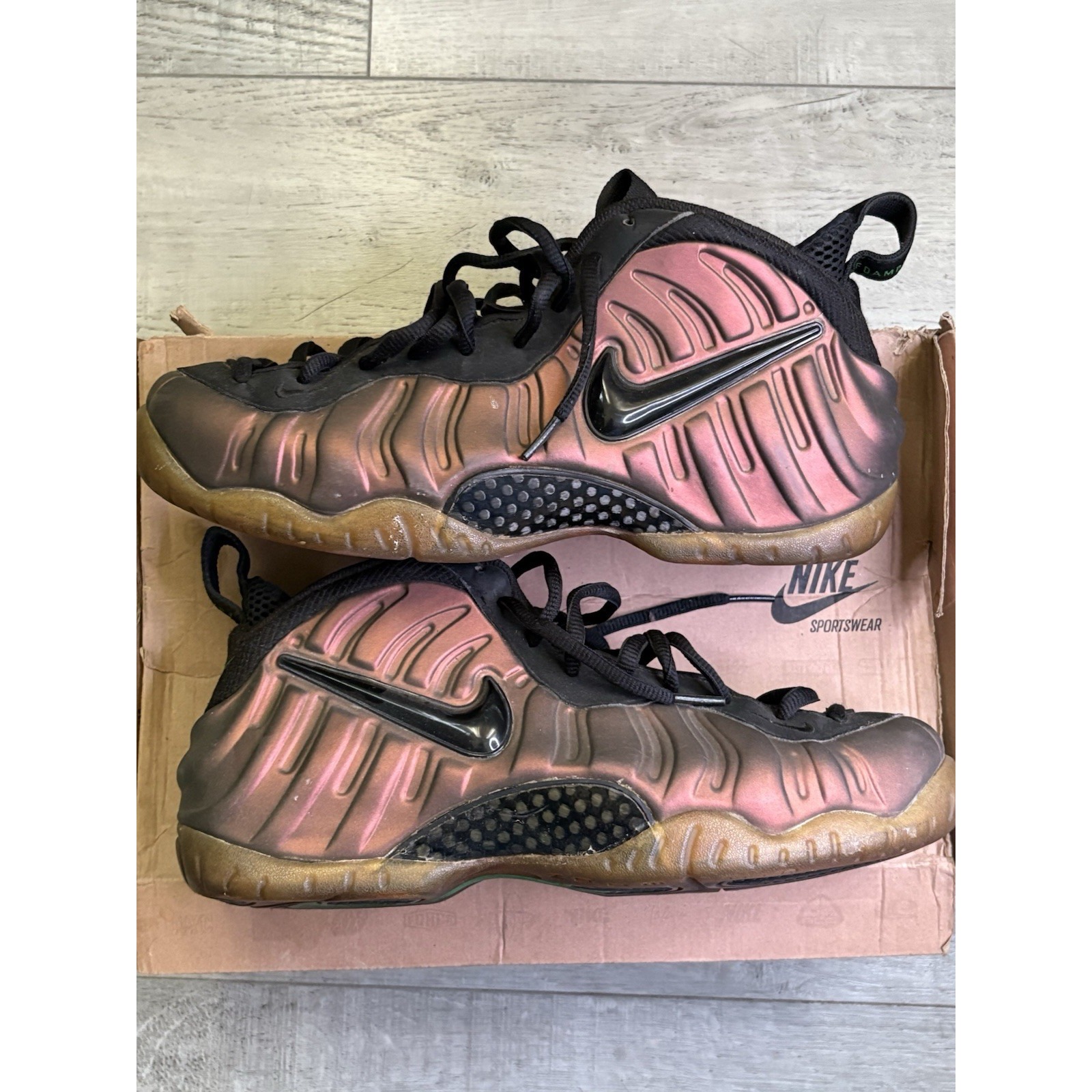 Size 9.5 - Nike Foamposite Pro Gym Green